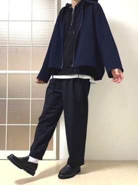 「KUUUPY」｜「アイテム（ブルゾン）」を使った、みなづきさん（メンズ・175cm）の春コーディネート