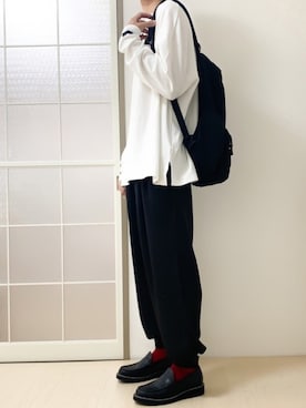 「DOOPZ（ドープス）のDOOPZ バックパック（バックパック/リュック）」を使った、みなづきさん（メンズ・175cm）の春コーディネート