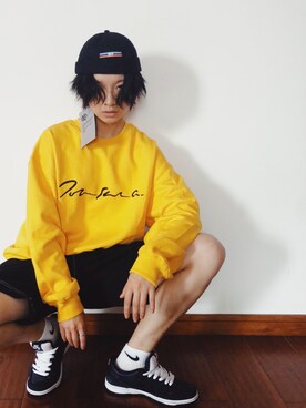 「model」｜邱明さん（レディース・173cm）の夏コーディネート