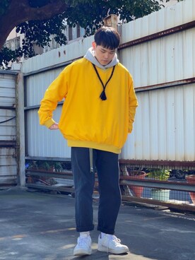 New Balance ニューバランス のパーカーを使ったメンズ人気ファッションコーディネート Wear