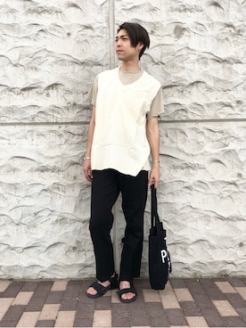 「THE PARK・ING GINZA（ザパーキングギンザ）のアイテム」を使った、kohei.fさん（メンズ・174cm）の夏コーディネート