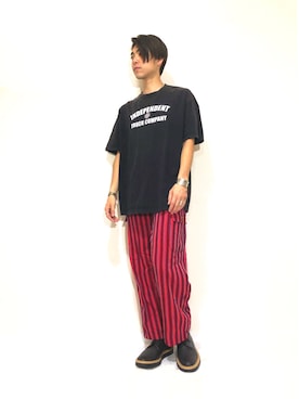 「ジョージコックス」｜「アイテム（レインシューズ）」を使った、kohei.fさん（メンズ・174cm）の夏コーディネート