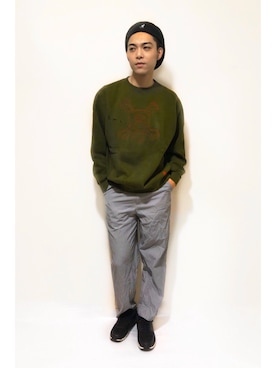 「やっぱりストリートが好き」｜「アイテム（ハンチング/ベレー帽）」を使った、kohei.fさん（メンズ・174cm）の秋コーディネート