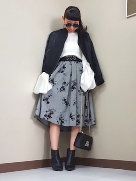 「アイテム（ブーティ）」を使った、Million_miiiさん（レディース・162cm・30代）の冬コーディネート