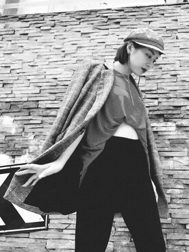 「VINTAGE（ヴィンテージ）のアイテム（スーツジャケット、その他）」を使った、Betty124さん（レディース）の夏コーディネート