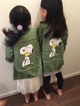 「ZARA KIDSのアイテム（ジャケット/アウター）」を使った、S,hak,Ｙさん（メンズ・170cm）の春コーディネート