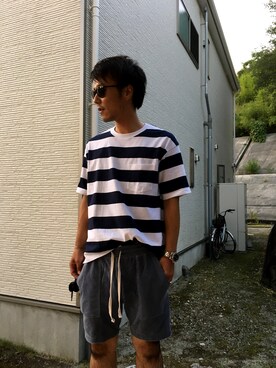 「DOT DASH（ドットダッシュ）のアイテム」を使った、S,hak,Ｙさん（メンズ・170cm）の夏コーディネート