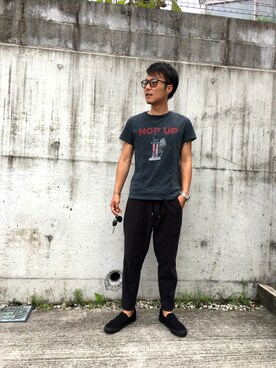 「DOT DASH（ドットダッシュ）のアイテム」を使った、S,hak,Ｙさん（メンズ・170cm）の夏コーディネート