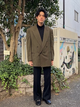 「OTSUのアイテム」を使った、そちゃさん（メンズ・178cm）の冬コーディネート