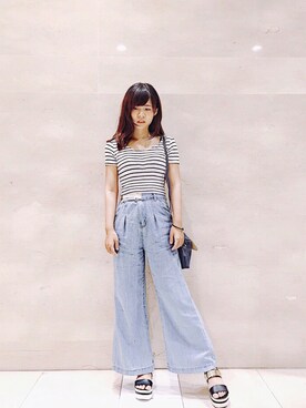 「confortable」｜kikiyoy Iさん（レディース・152cm）の夏コーディネート