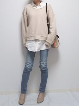 「HERFEE（ハーフィー）のアイテム」を使った、yume さん（レディース・160cm）の冬コーディネート