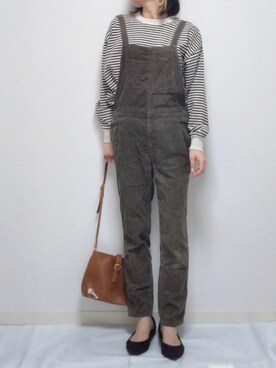 「ボーター」｜「アイテム（アクセサリー）」を使った、yume さん（レディース・160cm）の秋コーディネート