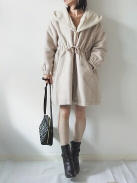 「MODE ROBE（モードローブ）のアイテム（ピアス（両耳用））」を使った、yume さん（レディース・160cm）の秋コーディネート