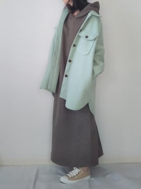 「アントマリーズ」｜「アイテム（カバーオール）」を使った、yume さん（レディース・160cm）の秋コーディネート