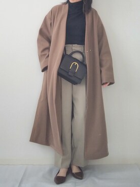 「アントマリーズ」｜「アイテム（ノーカラージャケット）」を使った、yume さん（レディース・160cm）の秋コーディネート