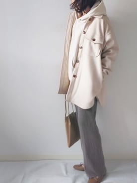 「アントマリーズ」｜「アイテム（バレエシューズ）」を使った、yume さん（レディース・160cm）の冬コーディネート