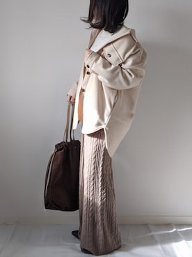 「アントマリーズ」｜「アイテム（カバーオール）」を使った、yume さん（レディース・160cm）の冬コーディネート