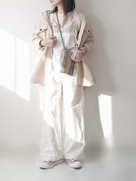 「Another Edition（アナザーエディション）のアイテム（オールインワン・サロペット）」を使った、yume さん（レディース・160cm）の冬コーディネート