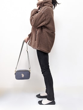 「アントマリーズ」｜「アイテム（バレエシューズ）」を使った、yume さん（レディース・160cm）の冬コーディネート