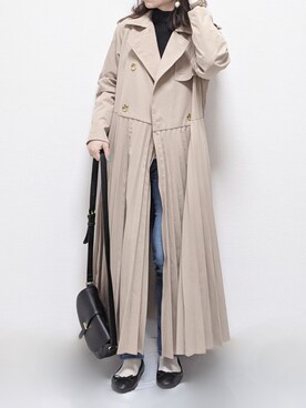 「ZOZO（ゾゾ）のスリムテーパードデニムパンツ［WOMEN］（デニムパンツ）」を使った、yume さん（レディース・160cm）の冬コーディネート