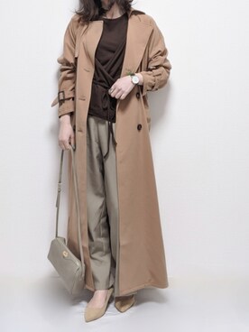 「アントマリーズ」｜「アイテム（アナログ腕時計）」を使った、yume さん（レディース・160cm）の冬コーディネート