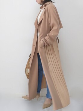 「ZOZO（ゾゾ）のスリムテーパードデニムパンツ［WOMEN］（デニムパンツ）」を使った、yume さん（レディース・160cm）の冬コーディネート