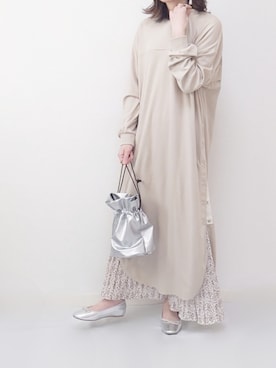 「リップスター」｜「アイテム（アクセサリー）」を使った、yume さん（レディース・160cm）の春コーディネート