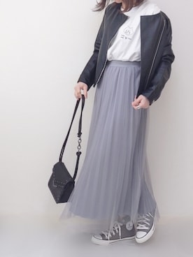 「にゃー」｜「アイテム（アクセサリー）」を使った、yume さん（レディース・160cm）の春コーディネート