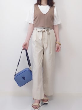 「しまむら（シマムラ）のアイテム（その他）」を使った、yume さん（レディース・160cm）の夏コーディネート