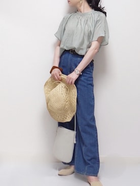 「AmbreNeige」｜「アイテム（アナログ腕時計）」を使った、yume さん（レディース・160cm）の夏コーディネート