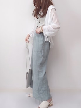 「Millennial Generation（ミレニアルジェネレーション）のアイテム」を使った、yume さん（レディース・160cm）の夏コーディネート