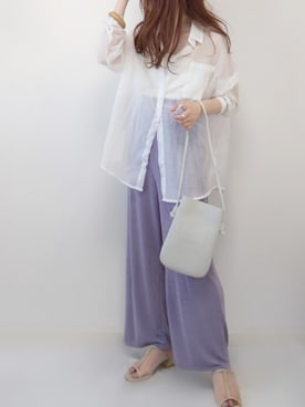 「アイテム（キャミソール）」を使った、yume さん（レディース・160cm）の夏コーディネート