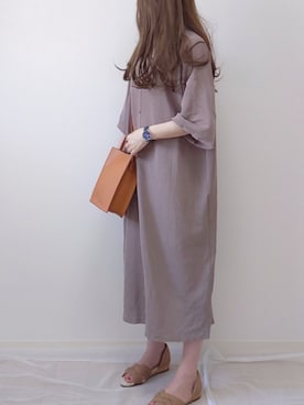 「AmbreNeige」｜「アイテム（腕時計）」を使った、yume さん（レディース・160cm）の夏コーディネート