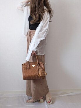 「florist」｜「アイテム（キャミソール）」を使った、yume さん（レディース・160cm）の夏コーディネート