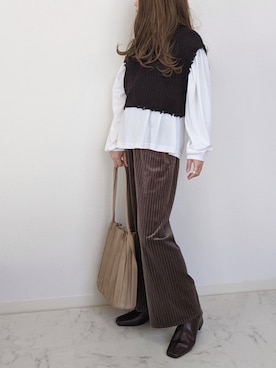 「Coo+i（クーイ）のアイテム」を使った、yume さん（レディース・160cm）の秋コーディネート