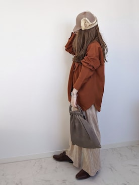 「polcadot」｜「アイテム（キャップ）」を使った、yume さん（レディース・160cm）の秋コーディネート