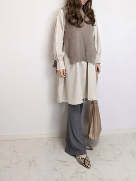 「Coo+i（クーイ）のアイテム」を使った、yume さん（レディース・160cm）の秋コーディネート