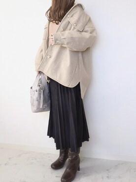 「Crisp」｜「アイテム（ブルゾン）」を使った、yume さん（レディース・160cm）の秋コーディネート