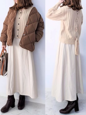 「ancloset」｜「アイテム（ジャケット/アウター）」を使った、yume さん（レディース・160cm）の秋コーディネート
