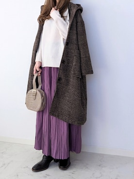 「Millennial Generation（ミレニアルジェネレーション）のアイテム」を使った、yume さん（レディース・160cm）の冬コーディネート