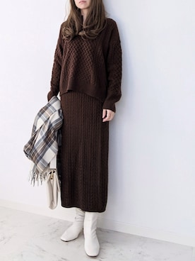 yume さん（レディース・160cm）の冬コーディネート