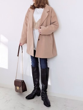 yume さん（レディース・160cm）の冬コーディネート