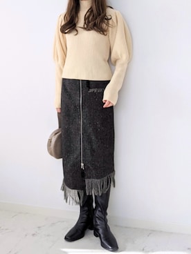 yume さん（レディース・160cm）の冬コーディネート