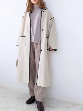 「Happy John（ハッピージョン）のアイテム（パンツ）」を使った、yume さん（レディース・160cm）の冬コーディネート