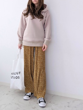 「URBAN RESEARCH Sonny Label（アーバンリサーチサニーレーベル）のポンチルーズパーカー2（Tシャツ/カットソー）」を使った、yume さん（レディース・160cm）の冬コーディネート