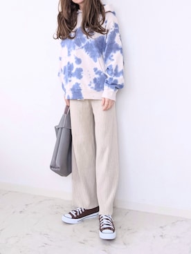 「CONVERSE（コンバース）の【CONVERSE】(コンバース)NEXTAR　ネクスター110 SCOX（スニーカー）」を使った、yume さん（レディース・160cm）の冬コーディネート