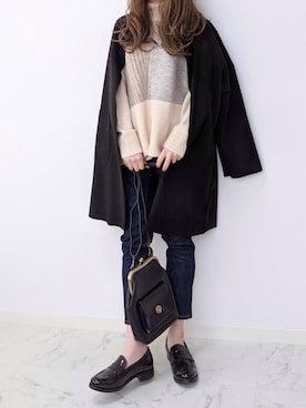 「Millennial Generation（ミレニアルジェネレーション）のアイテム」を使った、yume さん（レディース・160cm）の冬コーディネート