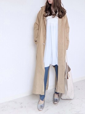 「AmbreNeige」｜「アイテム（スラックス）」を使った、yume さん（レディース・160cm）の冬コーディネート