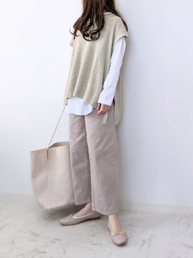 「AmbreNeige」｜「アイテム（バレエシューズ）」を使った、yume さん（レディース・160cm）の冬コーディネート