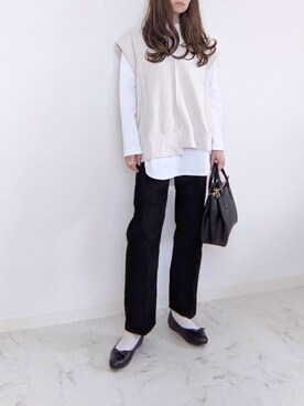 「M nort（エムノート）のアイテム（パンツ）」を使った、yume さん（レディース・160cm）の冬コーディネート